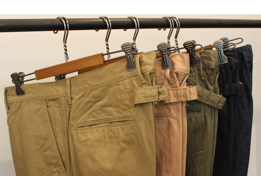 phigvel utility trousers カーキ-