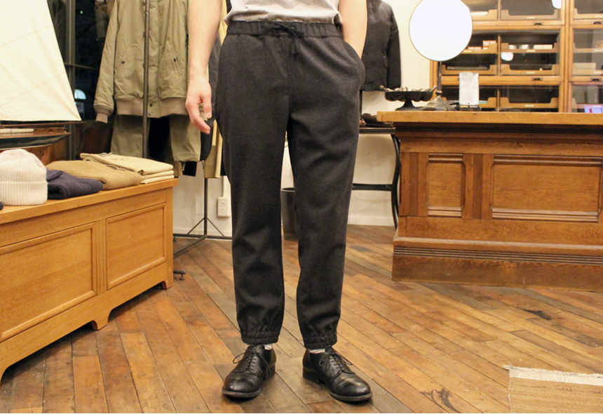 WOOL TRACK PANTS from PHIGVEL MAKERS & Co. @PROD