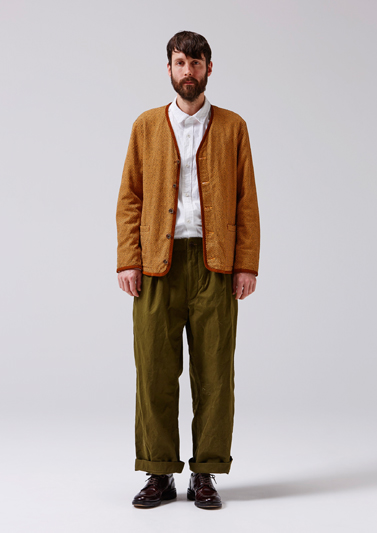 FW17 Pre-view: KUON's Wide Pants made of 50's Czechoslovakian Tent